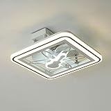 【DISEÑO CON LA SEGURIDAD EN MENTE】 Toda la aspa del ventilador está hecha de un material sólido. A diferencia del ventilador de techo tradicional, este moderno ventilador de techo semicerrado permite un beneficio de seguridad adicional que lo protege de las aspas giratorias. Esto garantiza un funcionamiento suave y seguro del ventilador.