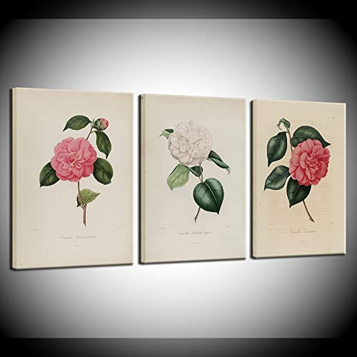 Peinture sur Toile Camélia Aquarelle Style Nordique Haute Définition