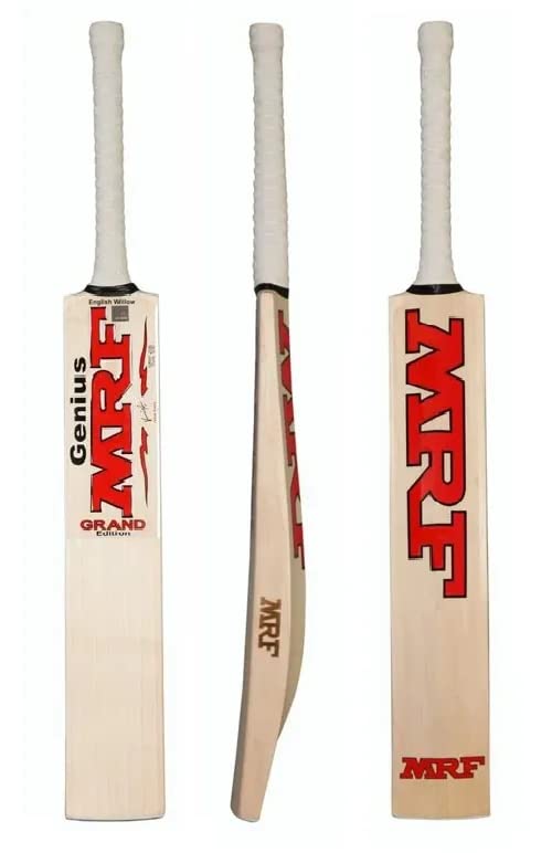 BGH Full Size Popular Willow Mrf Tennis Cricket Bat with Cover and 1pcs