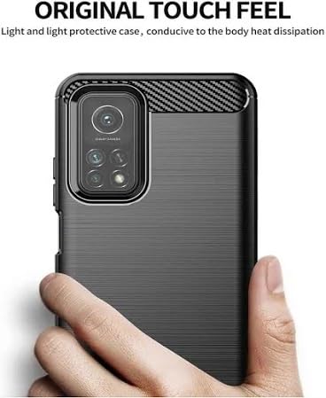 Image of Hybrid Carbon Fiber Back Case for Xiaomi Mi 10T 5G / Mi 10T Pro 5G (Black)