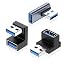 3PCS 90° USB A to A