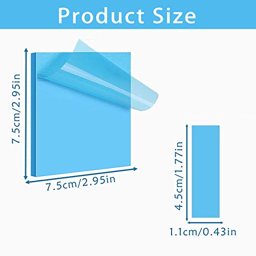 500 stuks transparante plaknotities, kleurrijke zelfklevende notities Duidelijke plaknotities Transparante plaknotities voor studeren en schrijven in studieboeken