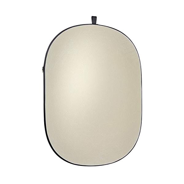Walimex Pro 5-in-1 Faltreflektor-Set (102 x 168 cm) wavy gold/silber/weiß/schwarz/transparent (inkl. Transporttasche) – Bild 5