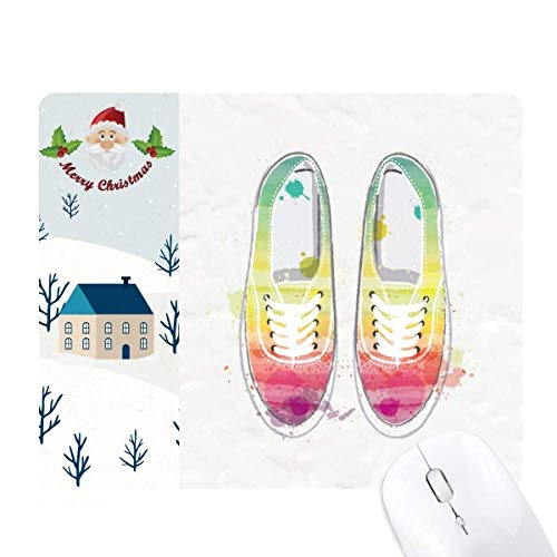 Tapis de souris toile colorée peints à la main cadeau de Noël