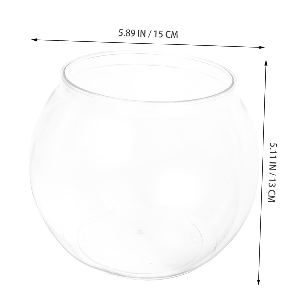 Transparentes Fischglas, Bruchsicheres Tisch Aquarium aus Kunststoff