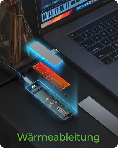 Carcasa Externa ICY BOX para SSD M.2 NVMe/SATA con Luz RGB miniatura 5