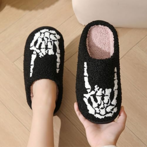 Men Women Indoor Anti-slip Warm Slippers Plush Cozy Home Shoes2