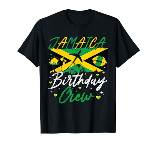 Jamaica Birthday Crew Squad Girls Family Trip 2025 誕生日 Tシャツ