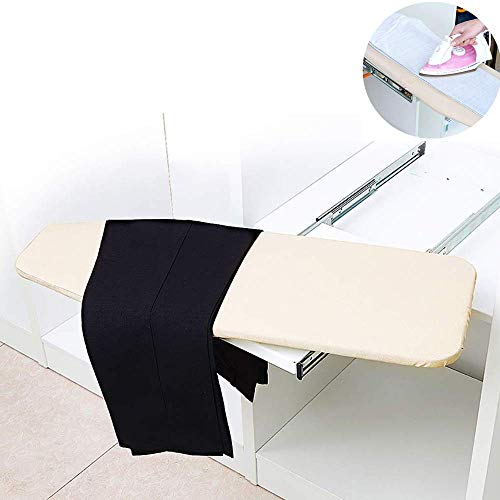 Angel Closet Push-Pull Folding Ironing Board, for Clothes Pants Hot Straight, Hidden Design