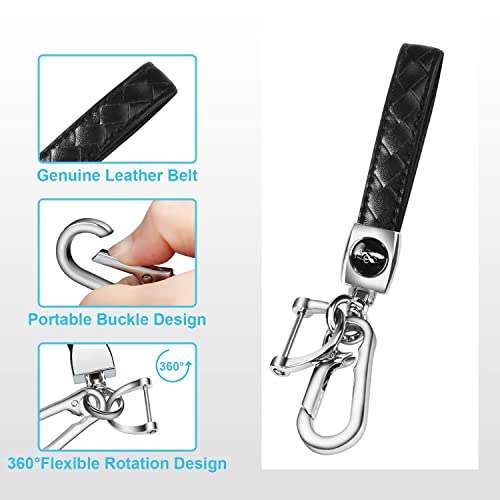 Mild East For Ford Key Fob Cover With Keychain,Car Key Case Shell Protector Holder 5 Buttons For Ford Explorer Fusion Escape Edge Expedition Mustang F150 F250 F350 F450 F550 Bronco,Black #TOP5