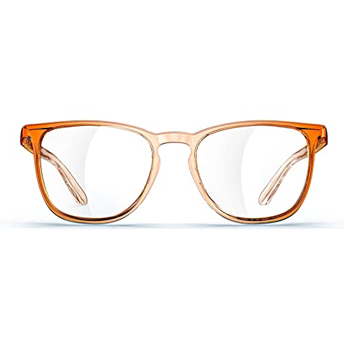 MORK&SUKY Safety Glasses, Stylish Goggles With No Fog Lense,Perfect Alternatives To Regular Protective Eyewear For Health Care Workers. (Orange)