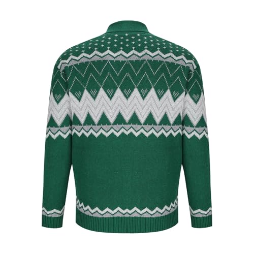 Cambkatl Men's Shawl Collar Christmas Cardigan Sweaters - Cozy V Neck Button Down Long Sleeve Fall Knitted Casual Outerwear3