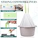 Bedside Commode Liners, 100 Commode Liners and 100 Super Absorbent Pads, Portable Toilet for Adults Universal Fit Most Standard Commode Liners with Absorbent Pads, Porta Potty, Camping Toilet