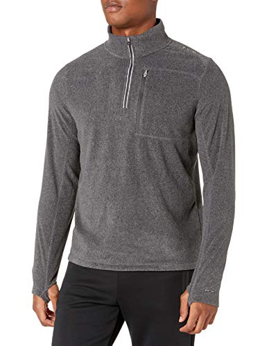 Hi-Tec Men's Rogers Striped Sweater Thermo-Fleece Quarter Zip Jacket