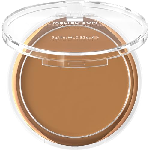 Catrice Melted Sun Cream Bronzer, Nr. 020, Braun, definierend, sofortiges Ergebnis, natürlich, matt, vegan, ölfrei, ohne Parfüm, ohne Alkohol, 1er Pack (9g)