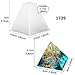 Funshowcase Pyramid Resin Epoxy Mold for Jewelry Making, Polymer Clay, Soap Making, Cabochon Gemstone Crafting Projects Large 2.4x2.4inch