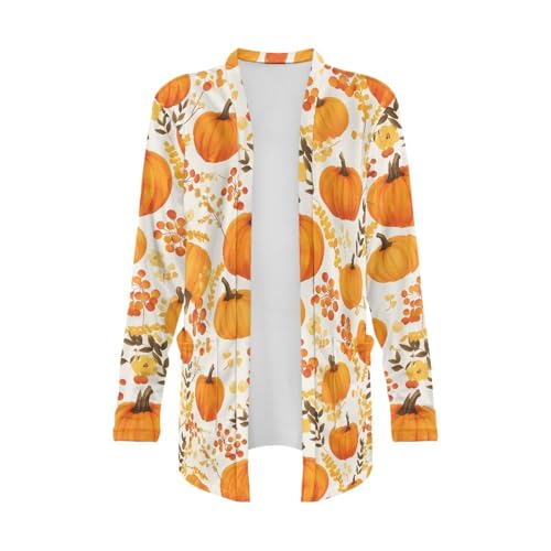 Image of Biyejit Women's Long Sleeve Open Front Cardigan Casual Loose Lightweight Cardigans with Pockets Drape Cardigan