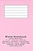 Blank Notebook: Unlined White Paper - 4 x 6 - 10.16 cm x 15.24 cm - 200 Pages - 100 Sheets - Page Numbers - Table of Contents - Violet Glossy Cover