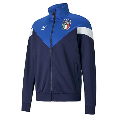 PUMA Mens International Soccer FIGC Iconic MCS Track JACKET FIGC Italia, Team Power Blue-Peacoat, X-Large