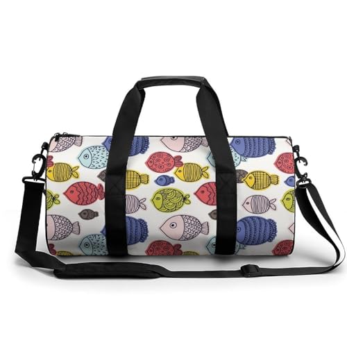 Sac de voyage poisson coloré pour le camping et les week-ends