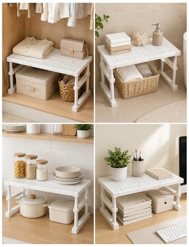Étagère d'armoire solide et empilable de 48 cm de largeur pour la maison - 8