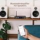 Ransanx X100 Stereo-Receiver, CNC-Metallgehäuse, Verstärker, Heim-Audio, Bluetooth-Receiver, RMS 50 W * 2, 2-Kanal-Verstärker mit LED-Anzeige und SMA-Antenne, für Wohnungen, Cafés andere