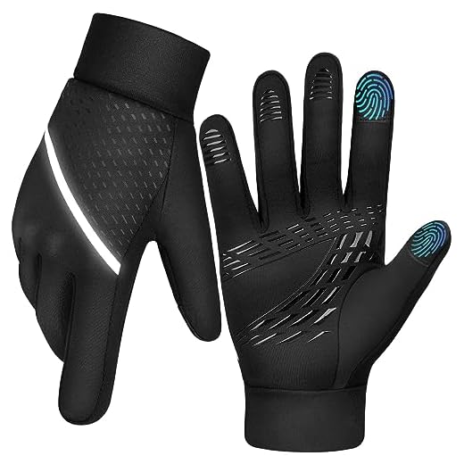 Guantes térmicos de invierno para correr, resistentes al viento, para pantalla táctil, antideslizantes, guantes deportivos UltraLight con forro polar grueso para senderismo, conducción, escalada,