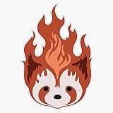 Legend of Korra: Fire Ferrets Pro Bending Emblem - no Text Sticker Vinyl Bumper Sticker 6 Mil Thick - Size 5'