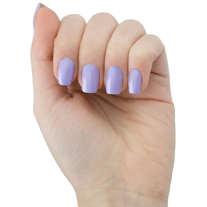 Miniatura 2 de Esmalte de gel azul lavanda, esmalte de uñas de gel natural con pigmentos orgánicos, esmalte de uñas de gel UV para remojar el esmalte de uñas color