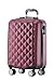Produktbild BEIBYE Zwillingsrollen 2066 Hartschale Trolley Koffer Reisekoffer Gepäck M-L-XL-Set (Weinrot, M)
