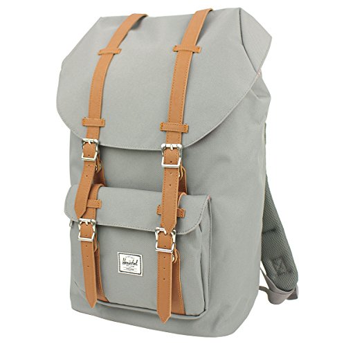 Herschel Little America Backpack, Grey/Tan Synthetic Leather Backpack, Einheitsgröße, 10014-00006-OS