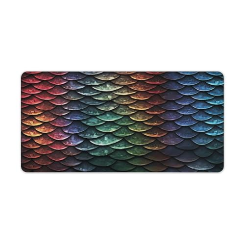 Mouse Pad Grande Dragon Scale de Goma 30x60 cm