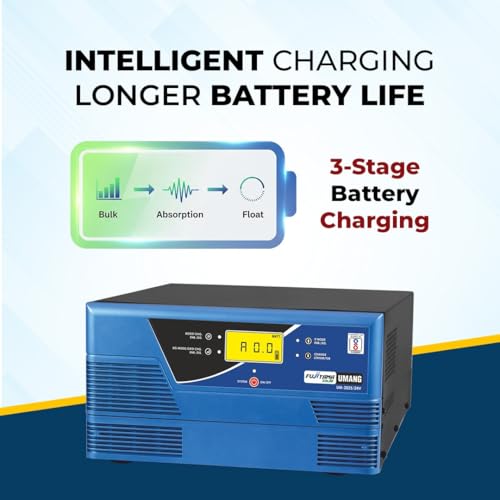 Image of Fujiyama Umang 2200VA /24 Solar Inverter | inbuilt PWM Solar Charge Controller | Pure Sine Wave | 36-Month Warranty | Hybrid, Smart Mode, LCD Display | for Home, Office & Shop (Umang 3050)
