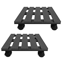 PEILU 2 x Plant Rollers Outdoor Diameter 30 cm Plant Coaster with 360
