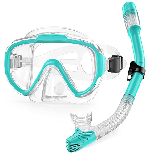 Lealinga Snorkel Set Adults with Mask and Dry Top