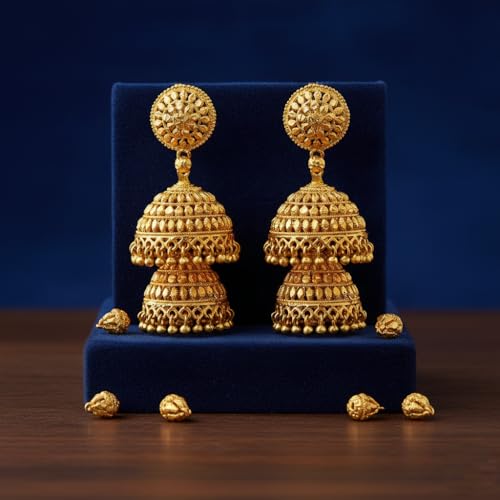 Image of JFL - Jewellery for Less Gold Plated Copper Earrings For Women