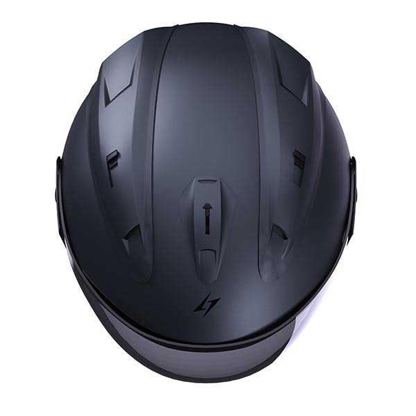 Casque Jet STORMER Sun Evo Calm Red Metal Glossy Homologué ECE 22.06 – Ajustement Précis (1 Coque/3 EPS) – Intérieur Démontable Lavable – Boucle Micrométrique – Casque Moto Scooter Confort Urbain