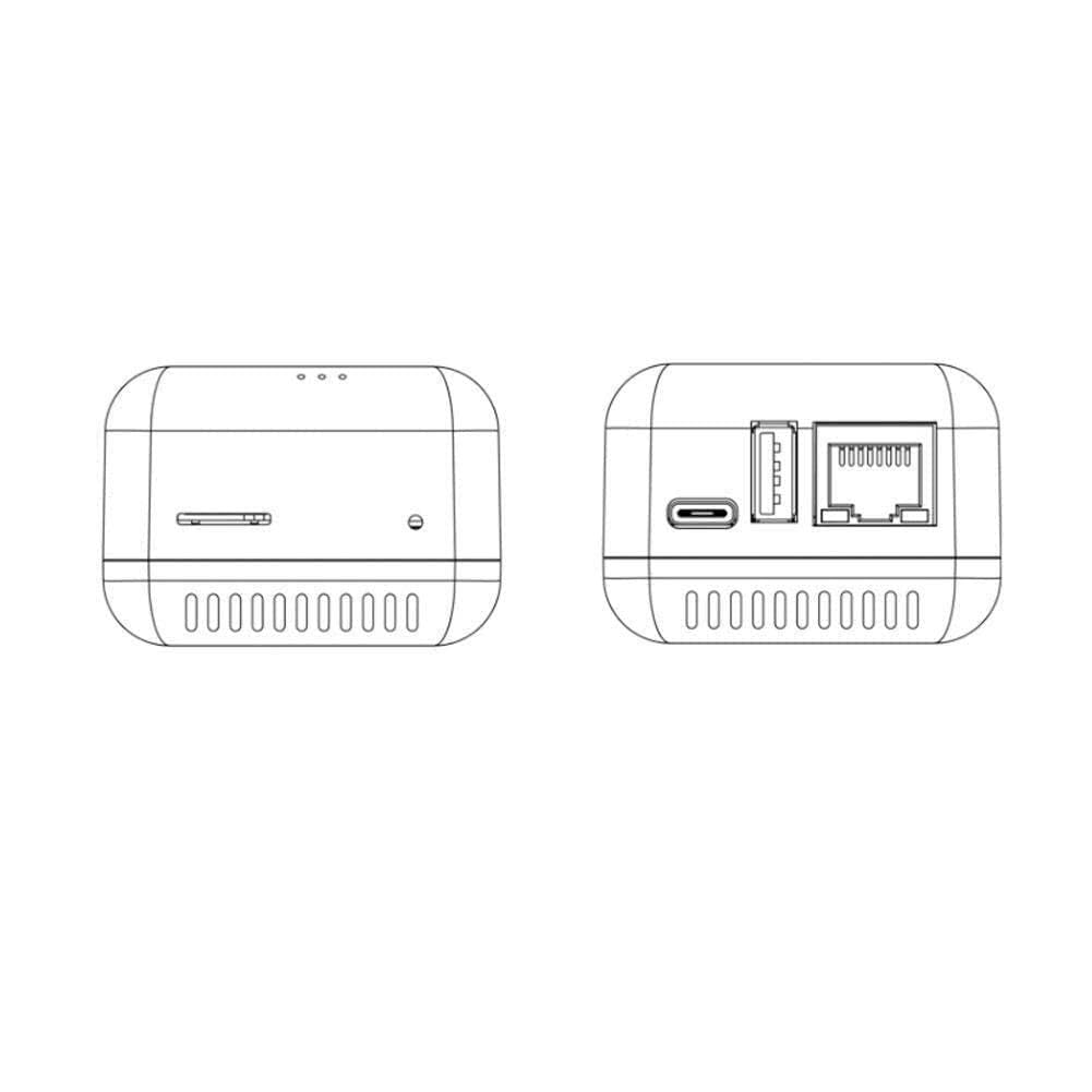 Servidor de impresión de red con 1x 10/100 Mbps RJ-45 puerto LAN WiFi función de red Android USB para puerto de Windows soporte 4.0 XP 2.0 BT