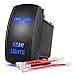 Nilight LED Light Bar Rocker Switch 5Pin Laser On/Off Rear Lights Rocker Switch 20A/12V 10A/24V Switch jumper wires set,2 years Warranty