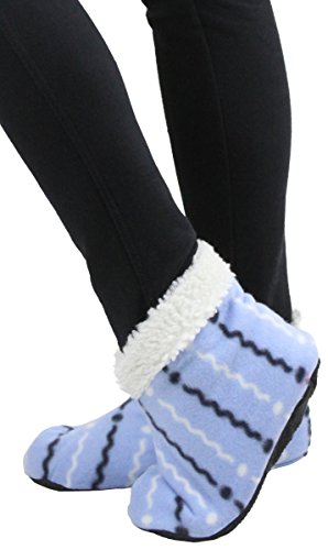 ToBeInStyle Women's Pack of 6 Heathered Bottom Grip Slipper Shoes3