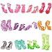 SM SunniMix 12 Pezzi Stili Multipli Sandalo Tacco Alto Stivali Scarpe per Accessori Bambola