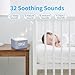 [ 3 in 1] White Noise Sound Machine for Sleeping, Bluetooth Speaker, Alarm Clock, Non-Looping Natural Soothing Sounds Sleep Aid Device for Adults, Kids, Nursery Lamp Baby Registry Essential