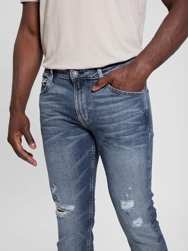 GUESS Men's Eco Finnley Tapered Jeans4