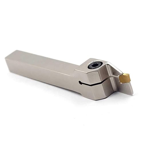 Miniatura 2 de OSCARBIDE Soporte de ranurado de separación indexable de 12"x12", QA08R-20 Herramienta de corte de torno de mano derecha resistente niquelado con