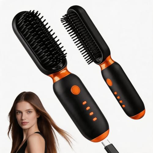 Peine alisador portátil inalámbrico Go Brush Pro rojo miniatura 1