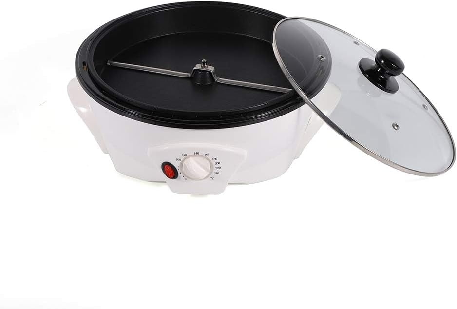 Household Coffee Roaster Machine, Electric Coffee Bean Baker Roaster with Temperature Controllable Non-Stick Coffee Maker for Home Use, Cafe Shop