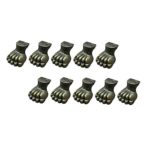 ELAYARD 10個 虎爪底脚 木製アンティーク家具脚 コーナープロテクター ジュエリーボックス装飾 木箱角保護用