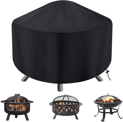 Image of EASTLOONG Round Fire Pit Cover 55x50CM