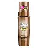Jergens Natural Glow Instant Sun Sunless Tanning Mousse for Body, Deep Bronze, 6 Ounces