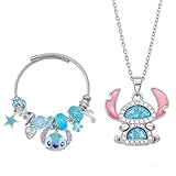 Xjmjhy Cute Necklace Bangle Set for Women Gifts Trendy Stuff Jewelry Gifts For Women Sister Niece Daughter Granddaughter (NecklaceBangleSet)
